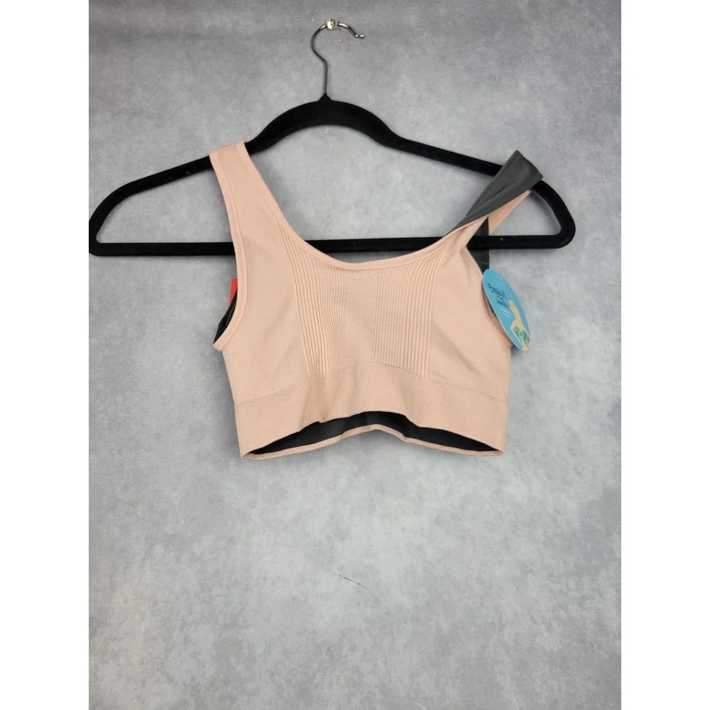 SPANX Breast of Both Worlds Reversible Tank Comfort Bra Nude‎ Grey XS NEW